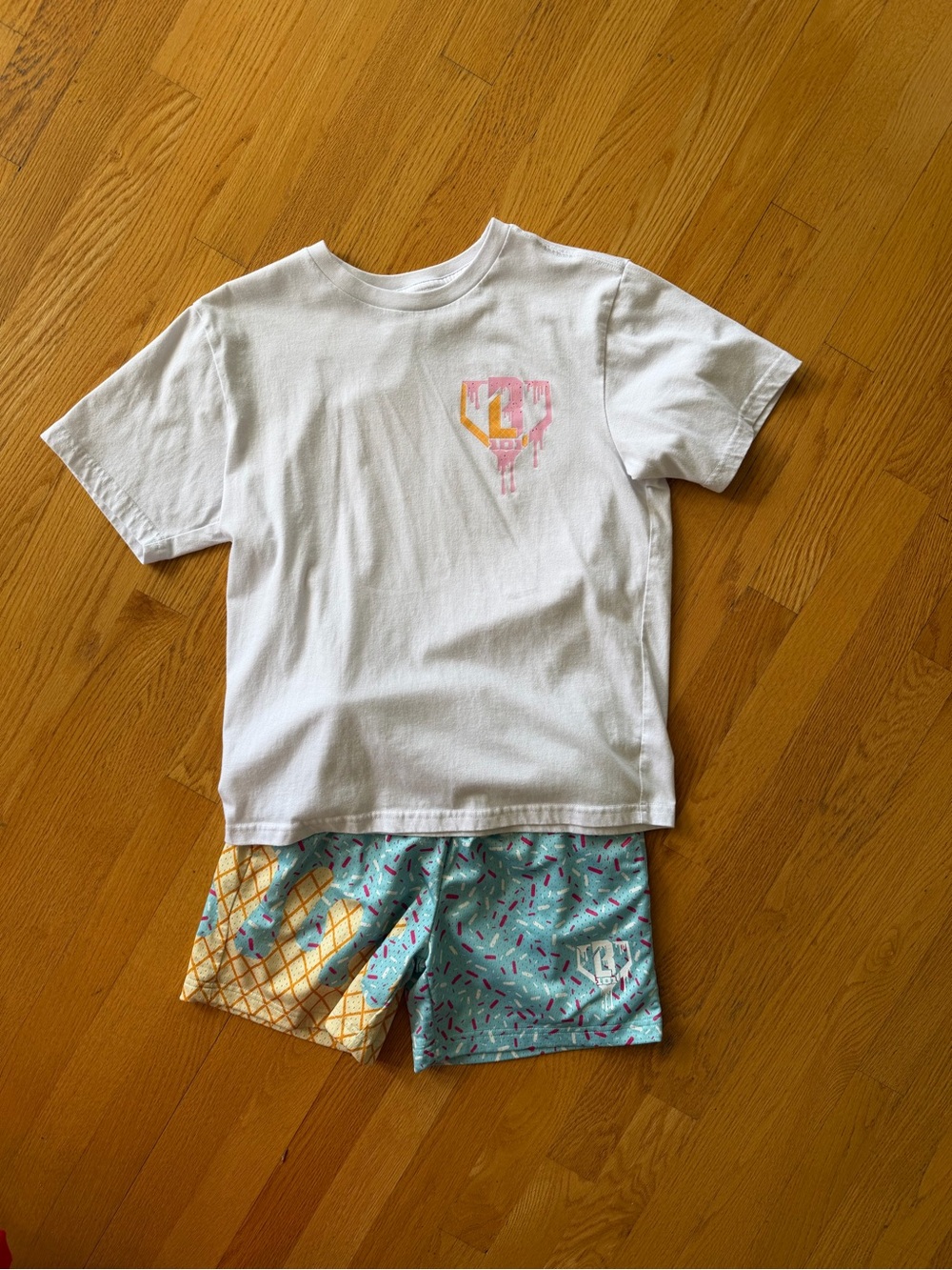 Baseball Lifestyle 101 ice cream drip shorts outfit